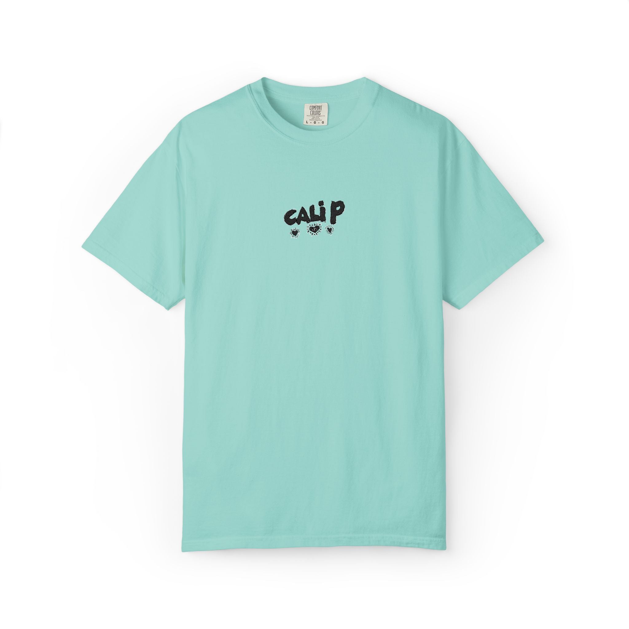 Cali P Signature Embroidered Garment-Dyed T-Shirt