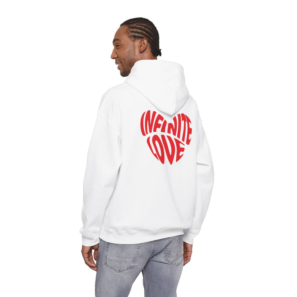 Cali P hearts front, Infinite Love heart back Hoodie | Pullover Sweatshirt