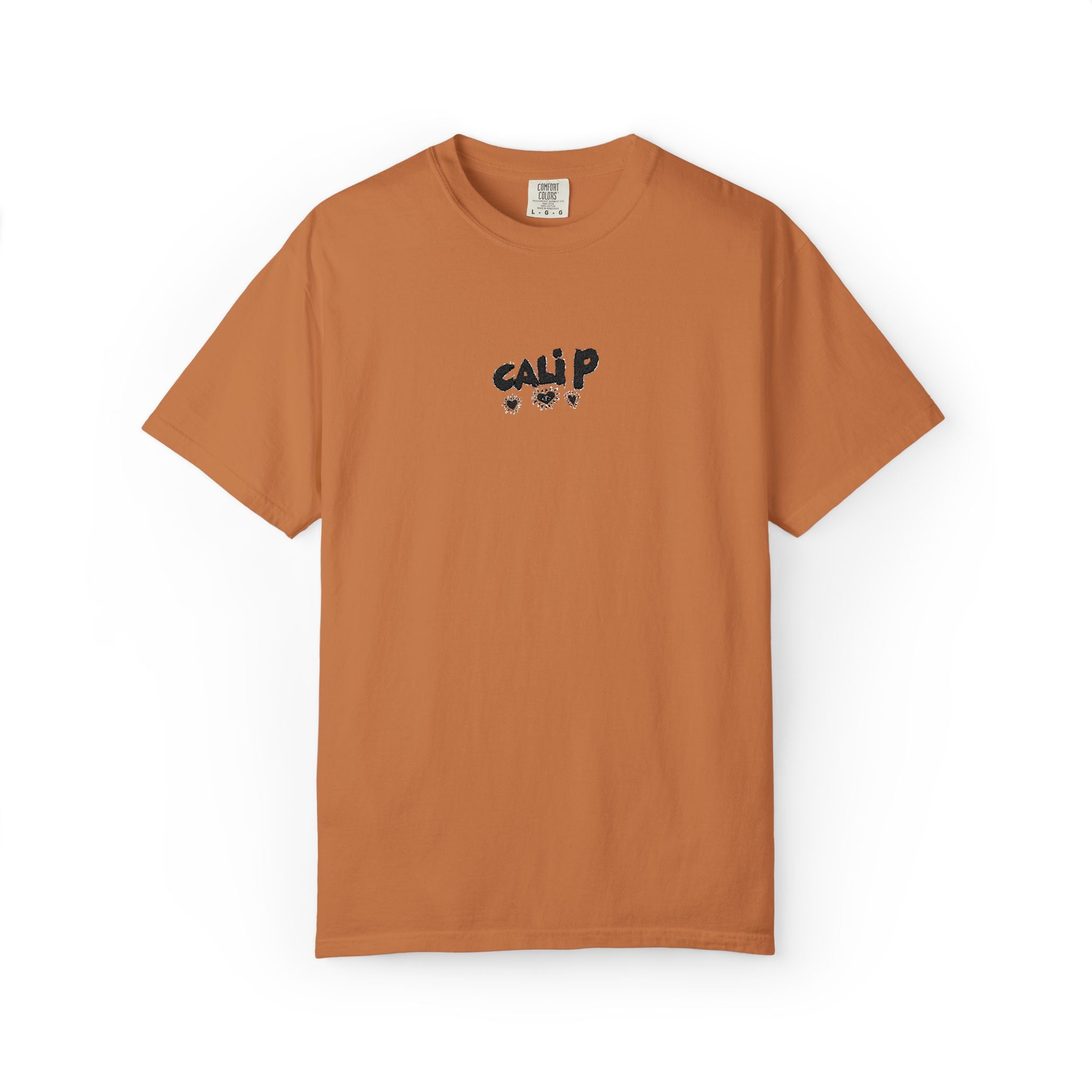 Cali P Signature Embroidered Garment-Dyed T-Shirt