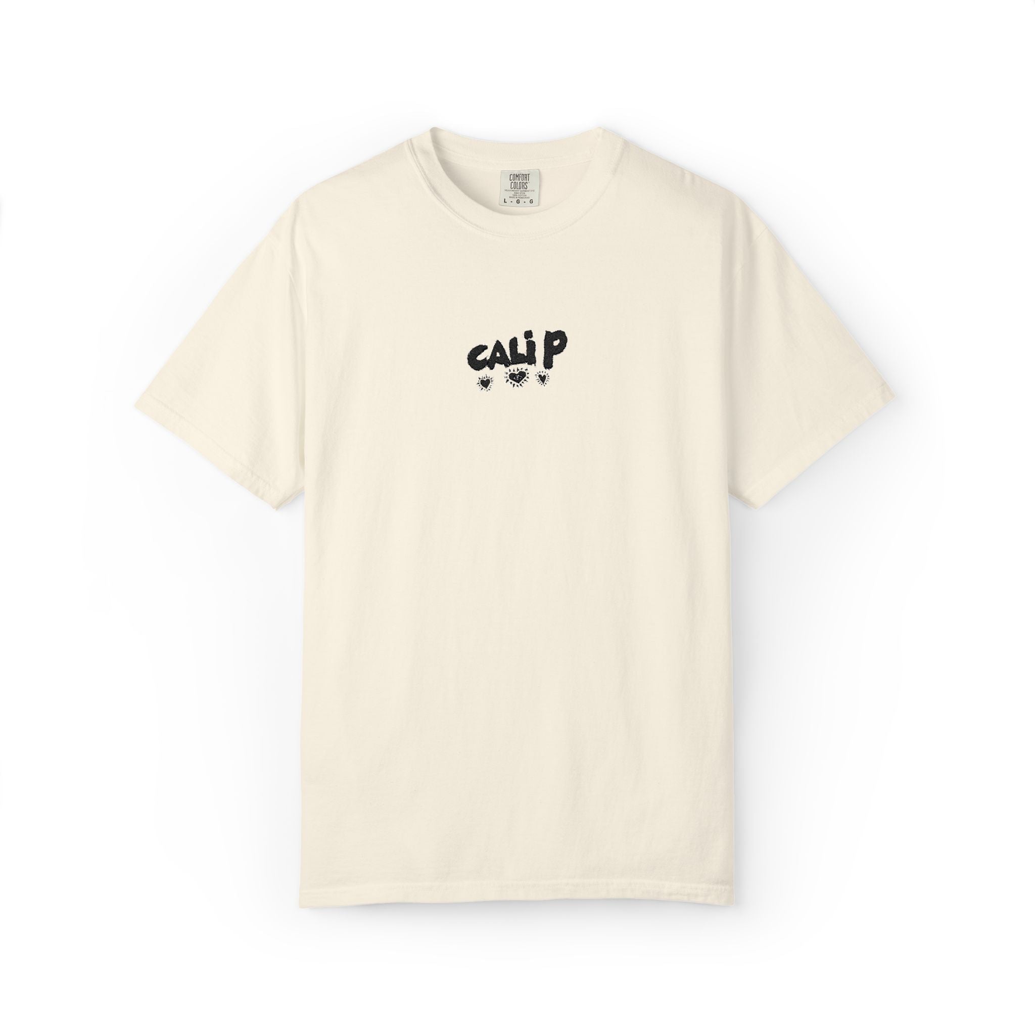 Cali P Signature Embroidered Garment-Dyed T-Shirt