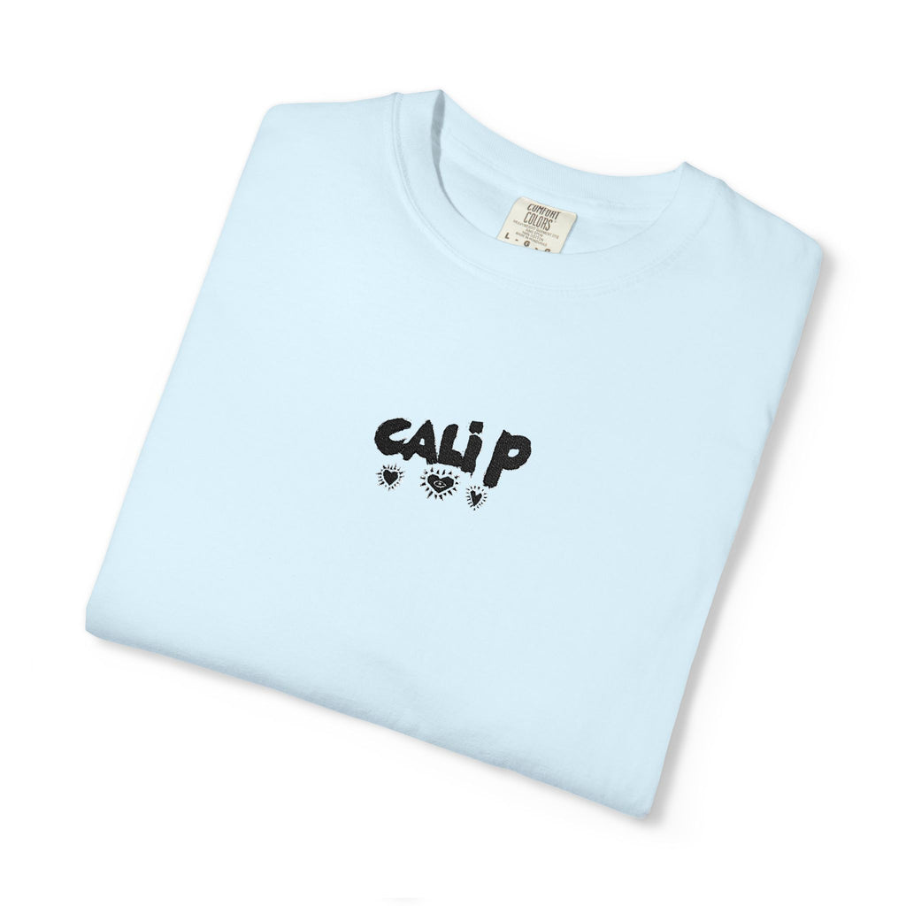 Cali P Signature Embroidered Garment-Dyed T-Shirt