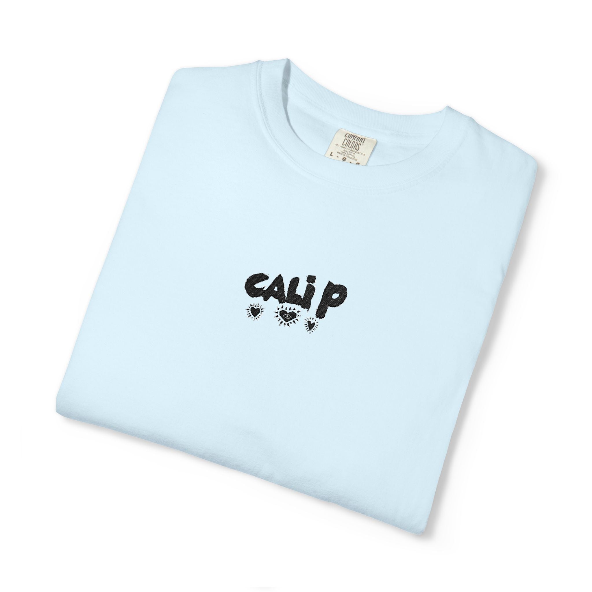 Cali P Signature Embroidered Garment-Dyed T-Shirt