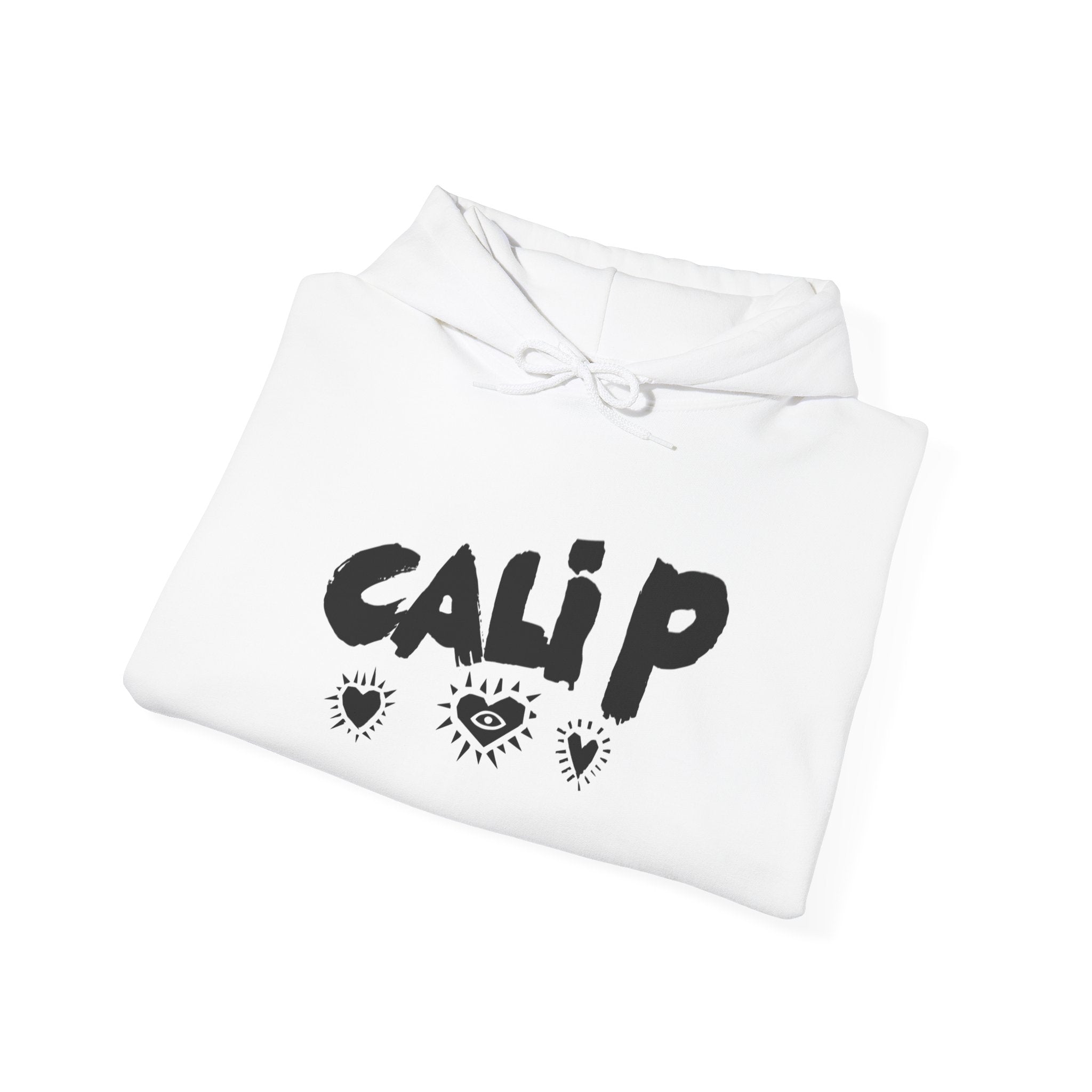 Cali P hearts front, Infinite Love heart back Hoodie | Pullover Sweatshirt