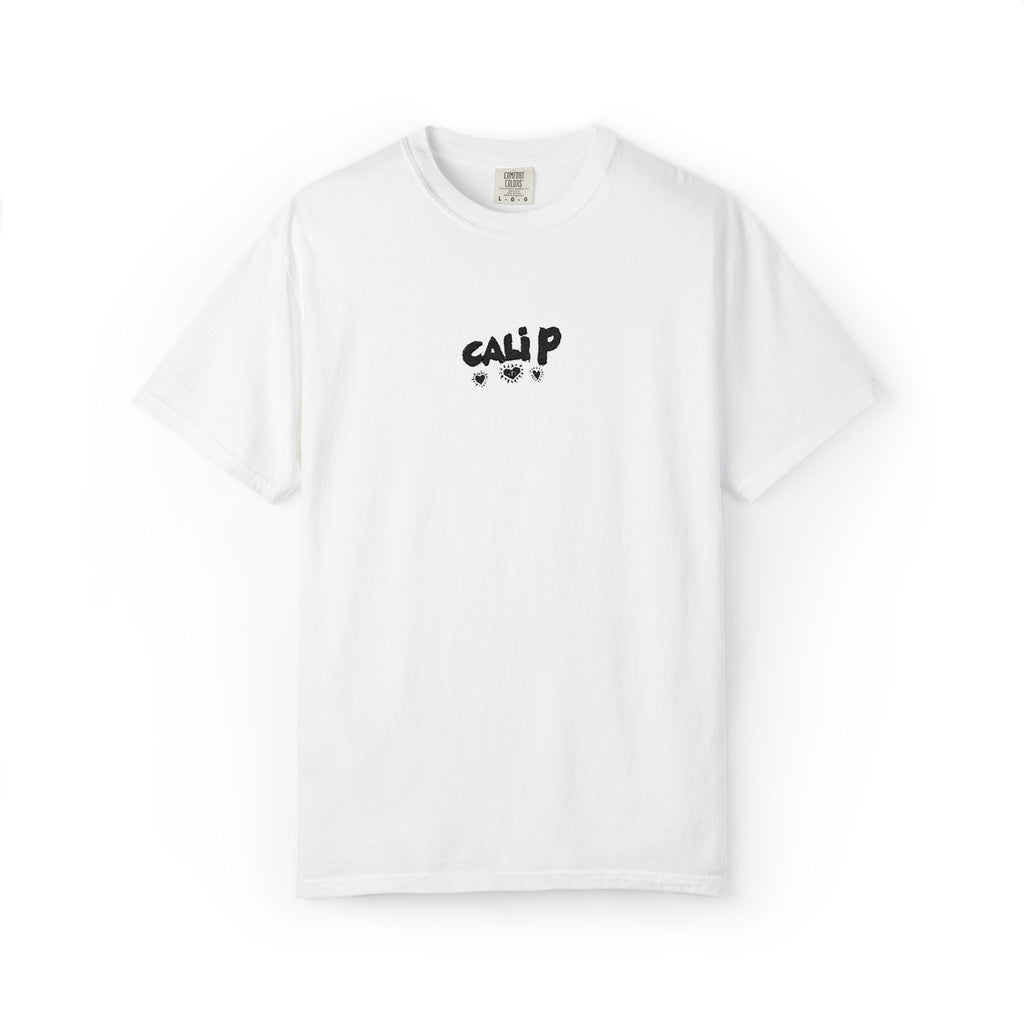 Cali P Signature Embroidered Garment-Dyed T-Shirt