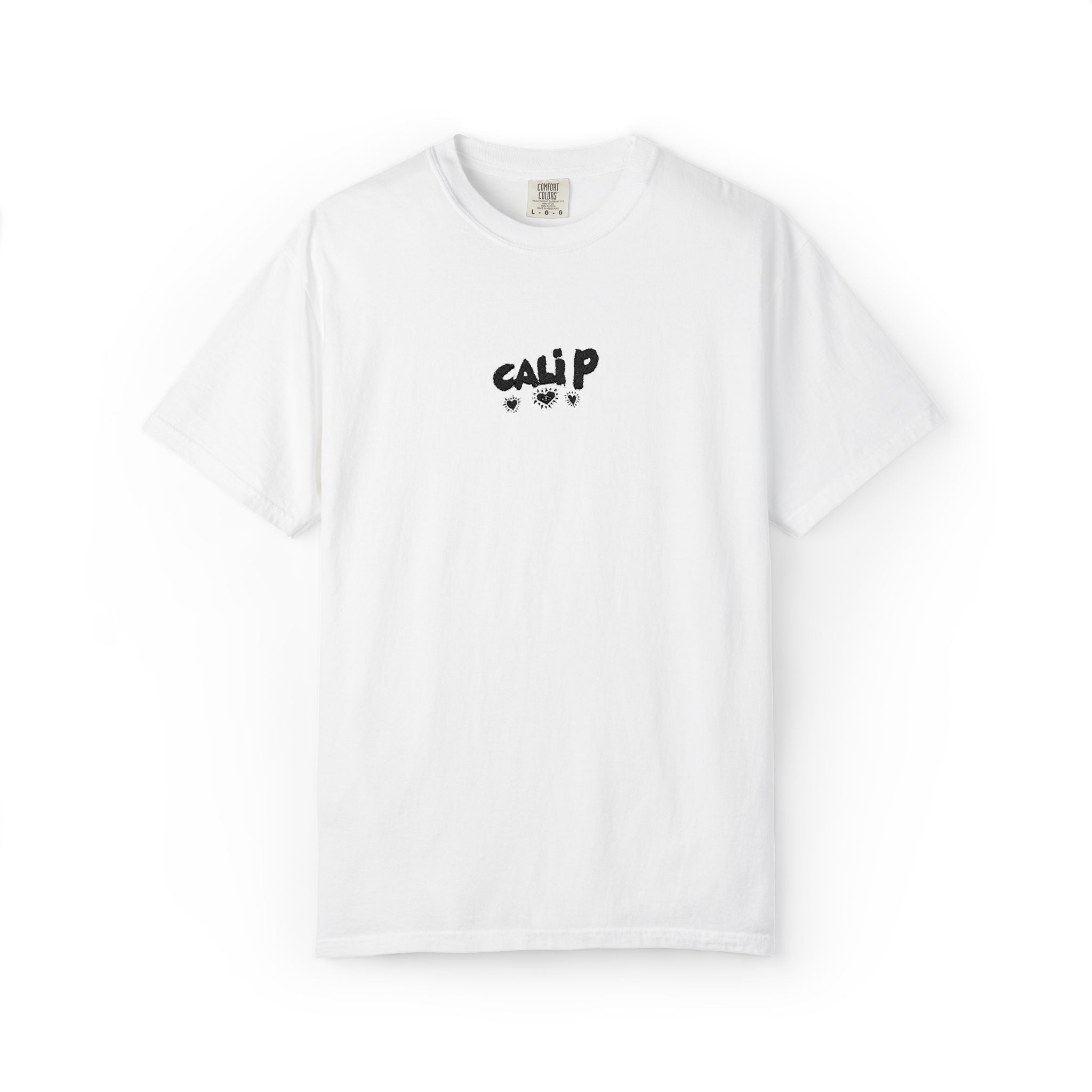 Cali P Signature Embroidered Garment-Dyed T-Shirt