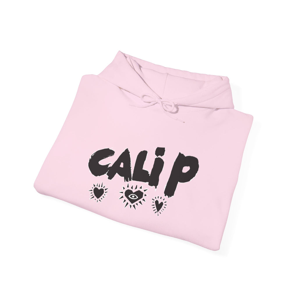 Cali P hearts front, Infinite Love heart back Hoodie | Pullover Sweatshirt