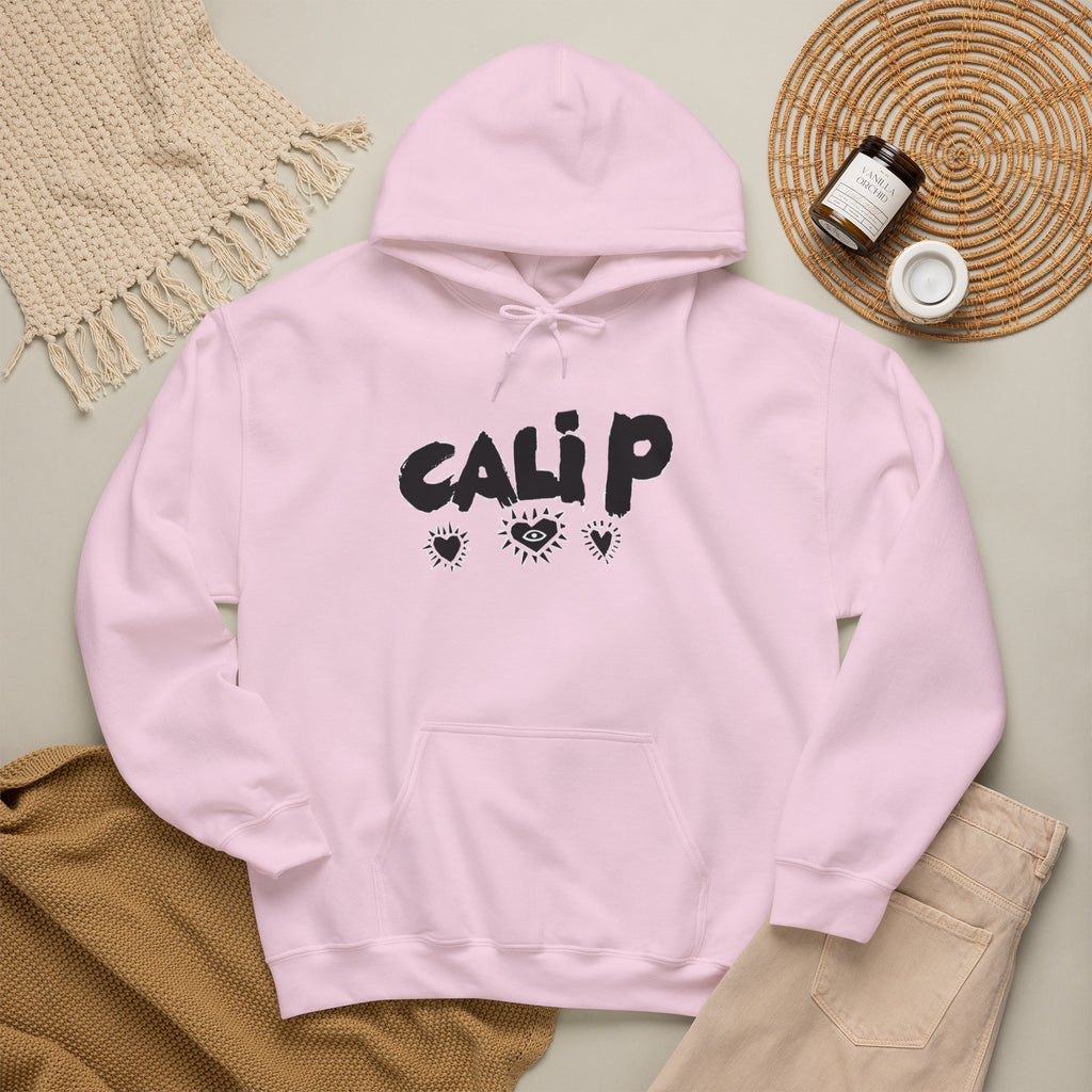 Cali P hearts front, Infinite Love heart back Hoodie | Pullover Sweatshirt