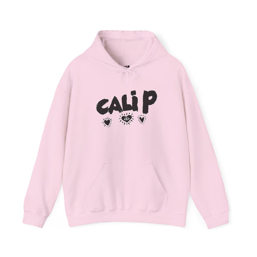 Cali P hearts front, Infinite Love heart back Hoodie | Pullover Sweatshirt