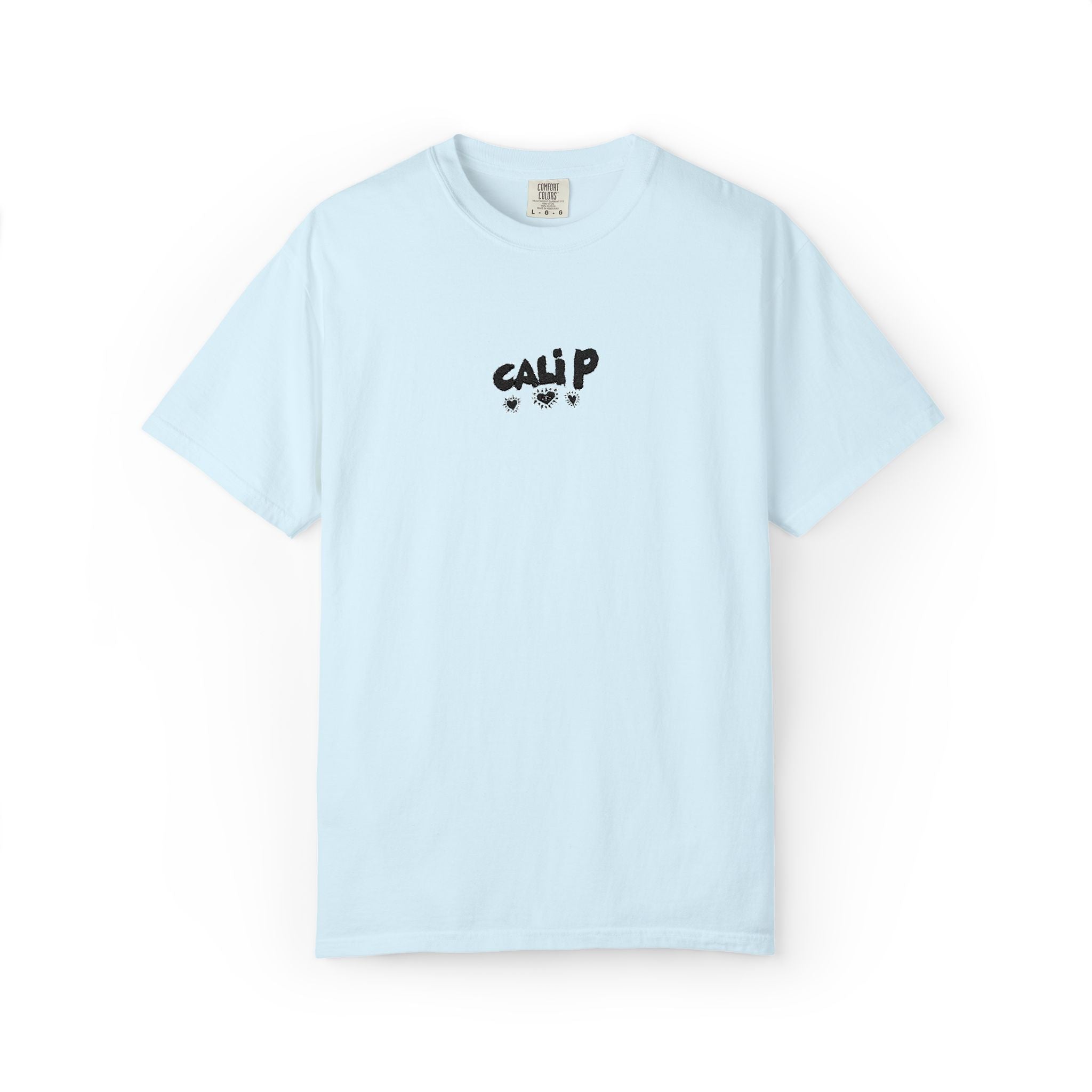 Cali P Signature Embroidered Garment-Dyed T-Shirt