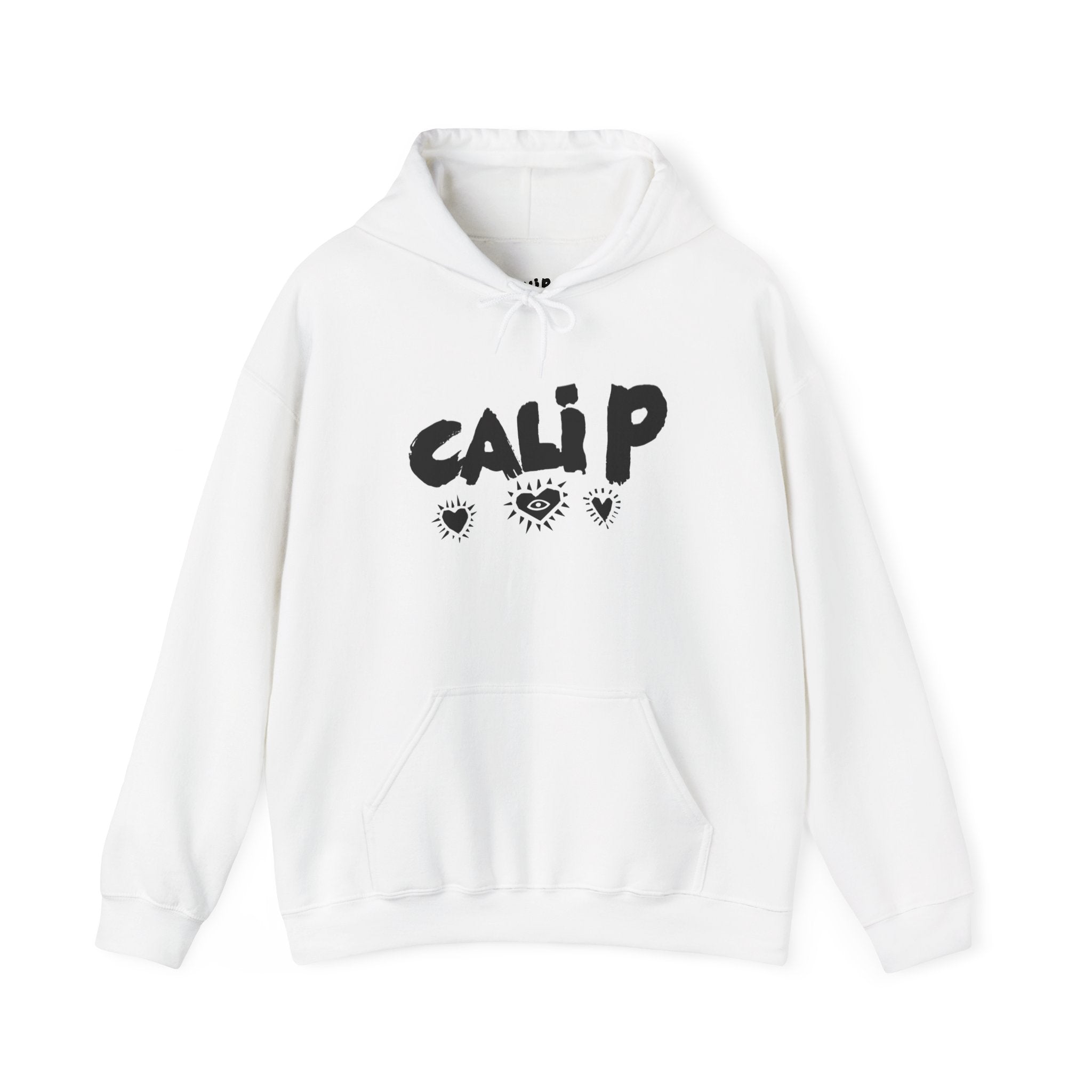 Cali P hearts front, Infinite Love heart back Hoodie | Pullover Sweatshirt